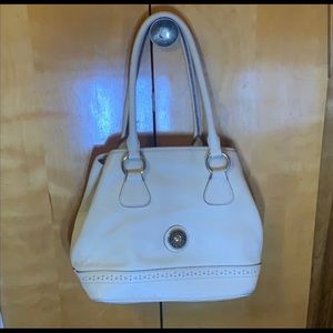 Dooney & Bourke cream leather handbag